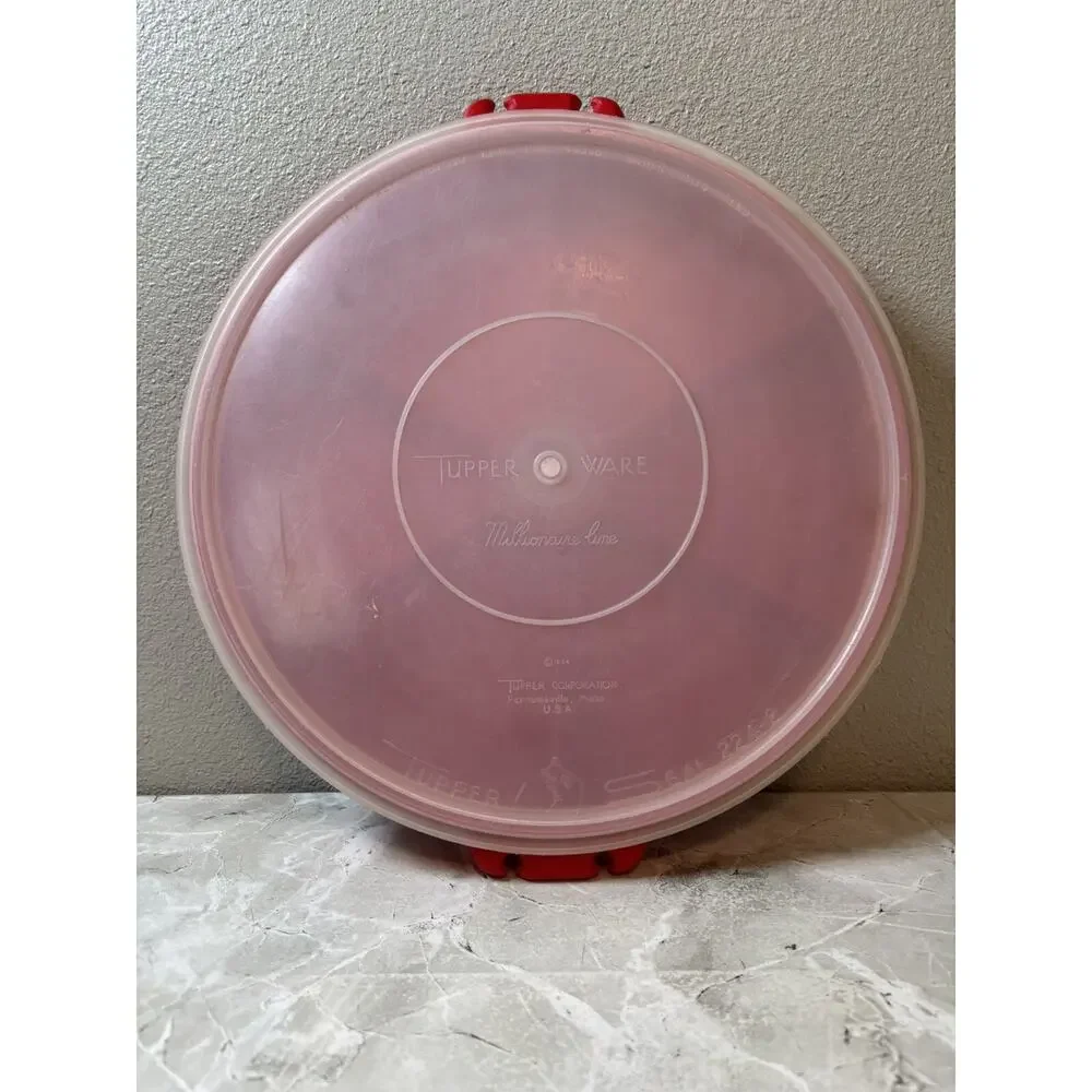 Tupperware Tray 6 Section 405-1 With Tupper Seal Lid 224-2‎ Red Millionaire Line